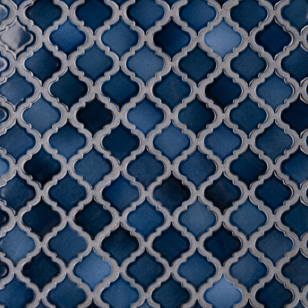 Hudson Tangier Mosaic Floor and Wall Tile, Midnight