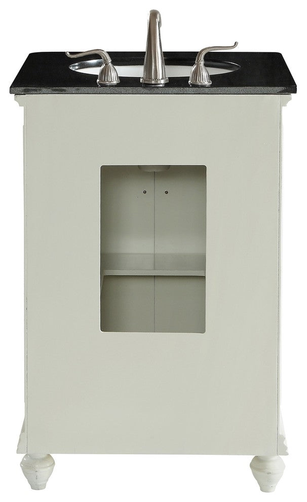 Elegant VF12324AW 24" Single Bathroom Vanity Set, Antique White