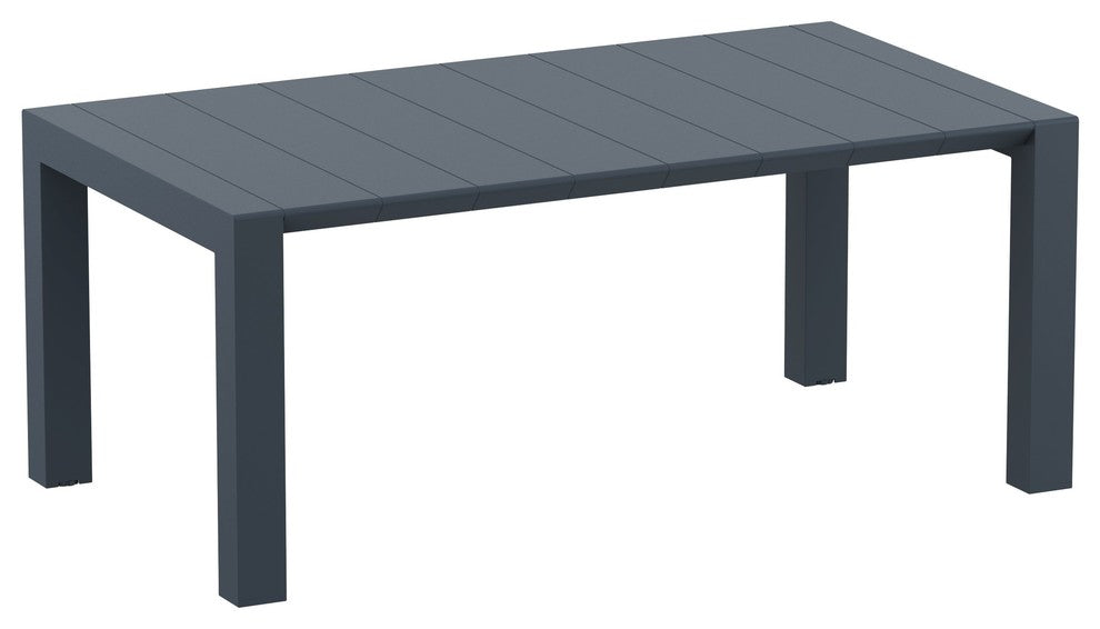 Compamia Daytona 7-Piece Extendable Dining Set, Dark Gray