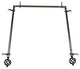 Walter Multi Angle Ceiling Rod 48-84 inch, Black, Three Sided