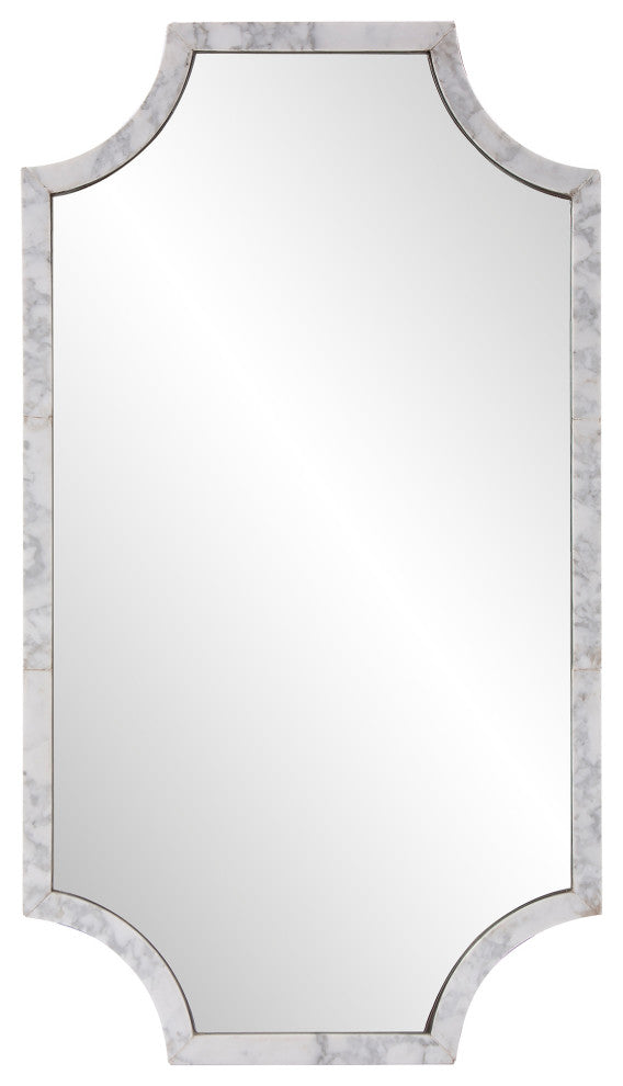 Makrana Marble Scalloped Mirror