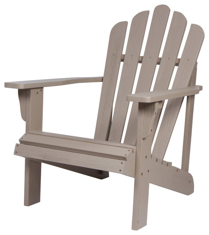 Shine Company Westport II Adirondack Chair With Hydro-Tex Finish, Graystone