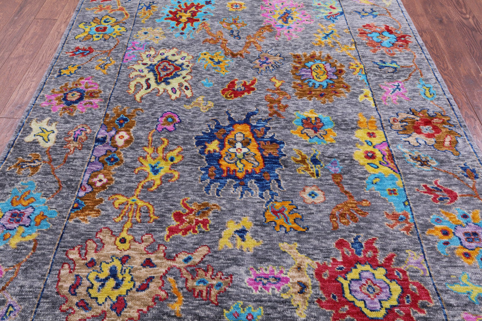 6' 2" X 9' 0" Turkish Oushak Handmade Wool Rug - Q14841