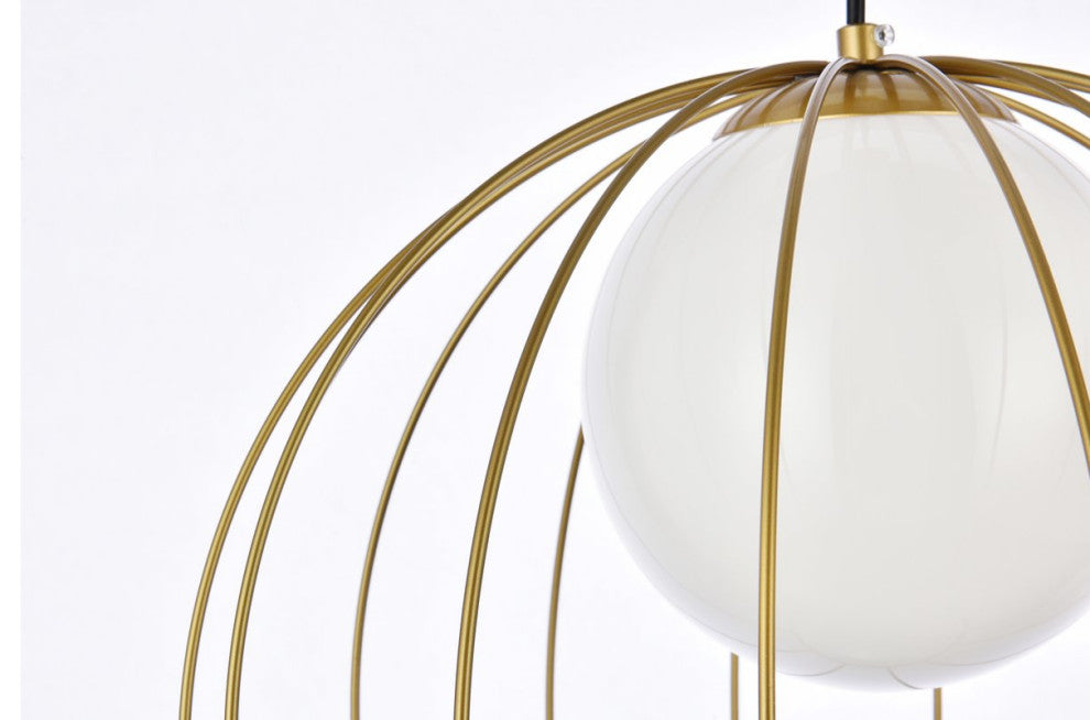 Warren 1-Light Brass Pendant