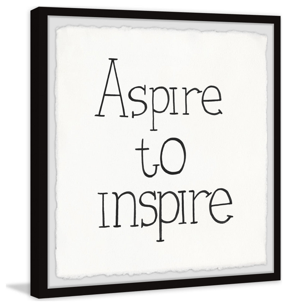 "Aspire to Inspire III" Framed Painting Print, 18x18