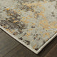 Elements Gilded Marble Gray/Gold Area Rug, 5'3"x7'3"
