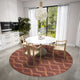 Indoor/Outdoor Sedona SN9 Spice Machine Washable 6' x 6' Round Rug