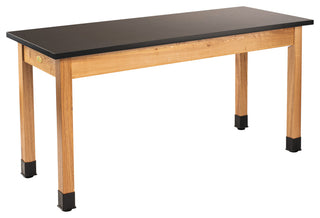 NPS Wood Science Lab Table, 24 x 72 x 30, Chemical Resistant Top