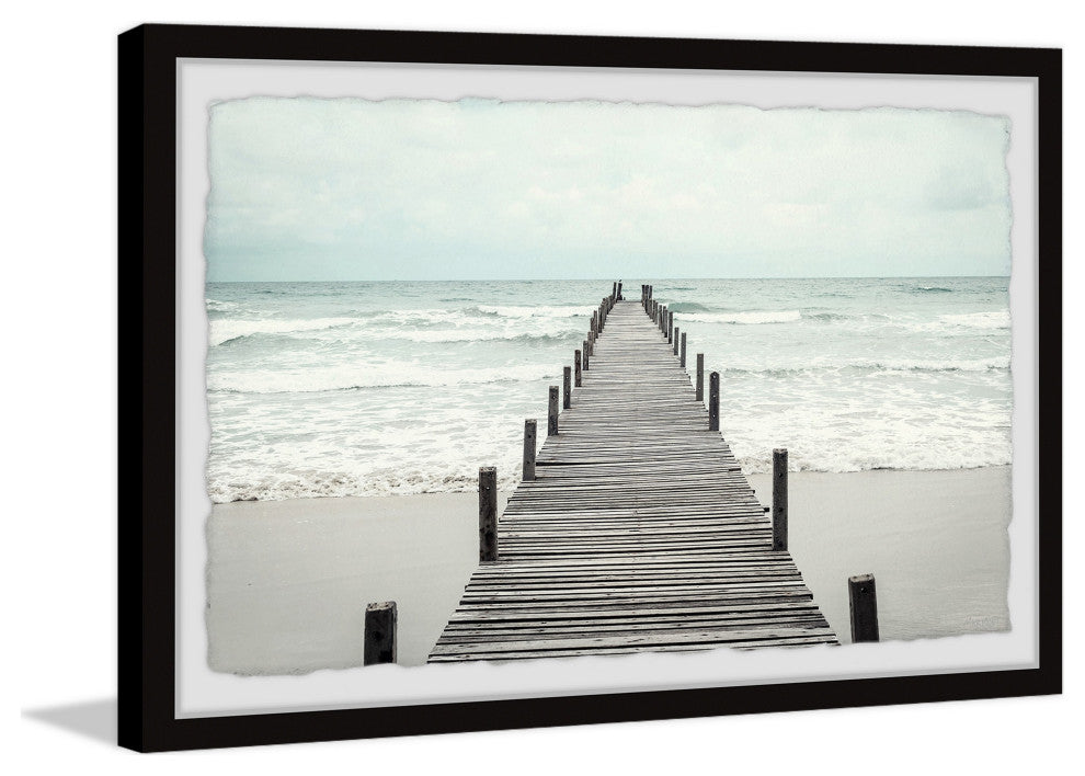 "Life Is a Bridge" Framed Painting Print, 24x16