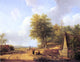 Andreas Schelfhout The Country Road, 21"x28" Wall Decal Print