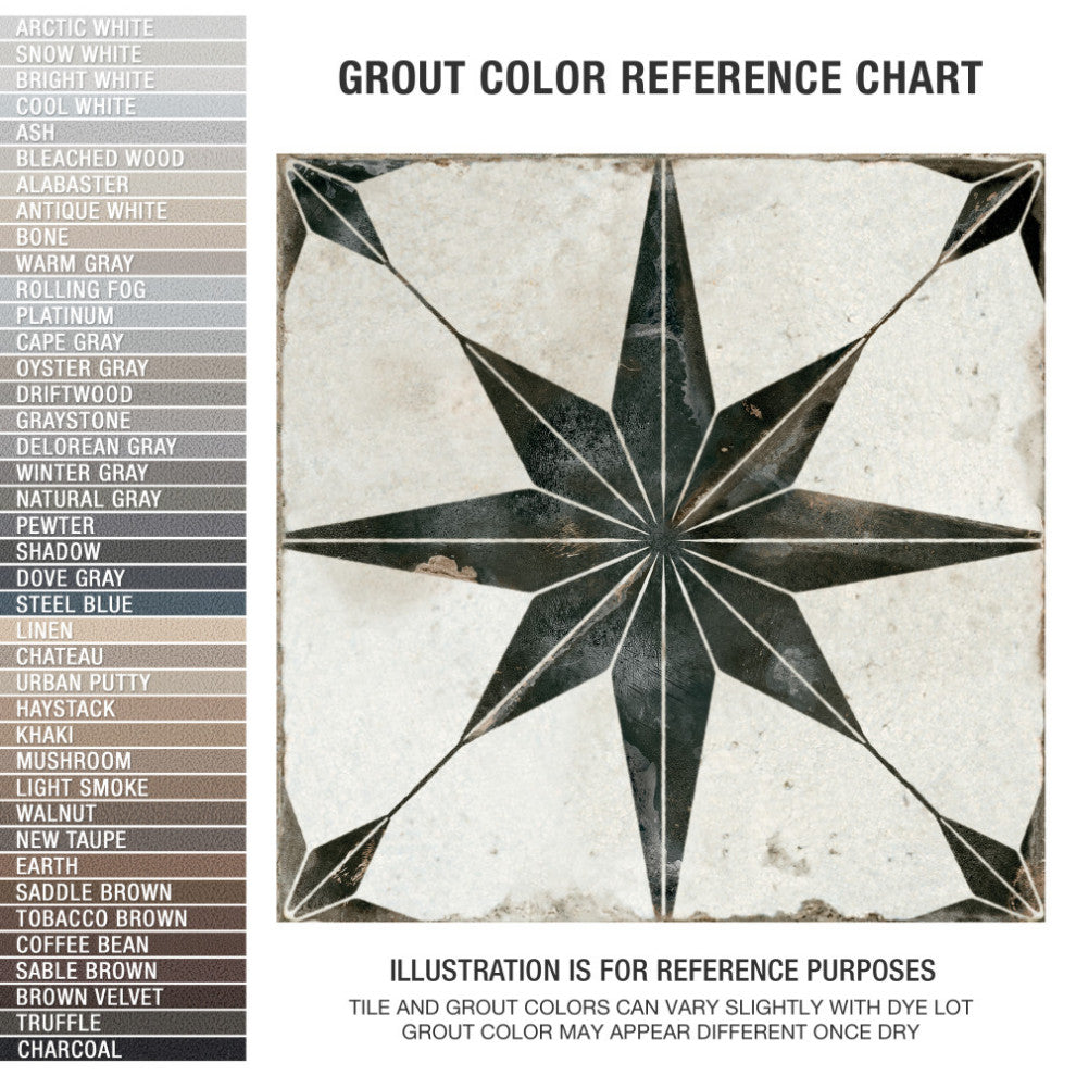 Kings Star North Nero Ceramic Floor and Wall Tile Sample