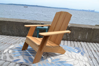 Bainbridge 3-Piece Teak Deep Seating Outdoor Adirondack Lounge Set