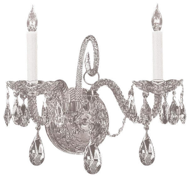 Crystorama Traditional Crystal 2-Light Sconce