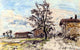 Johan Barthold Jongkind A Cherry Tree, 18"x27" Wall Decal Print