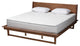 Baxton Studio Modern Ash Walnut Finished Wood King Size Platform Bed