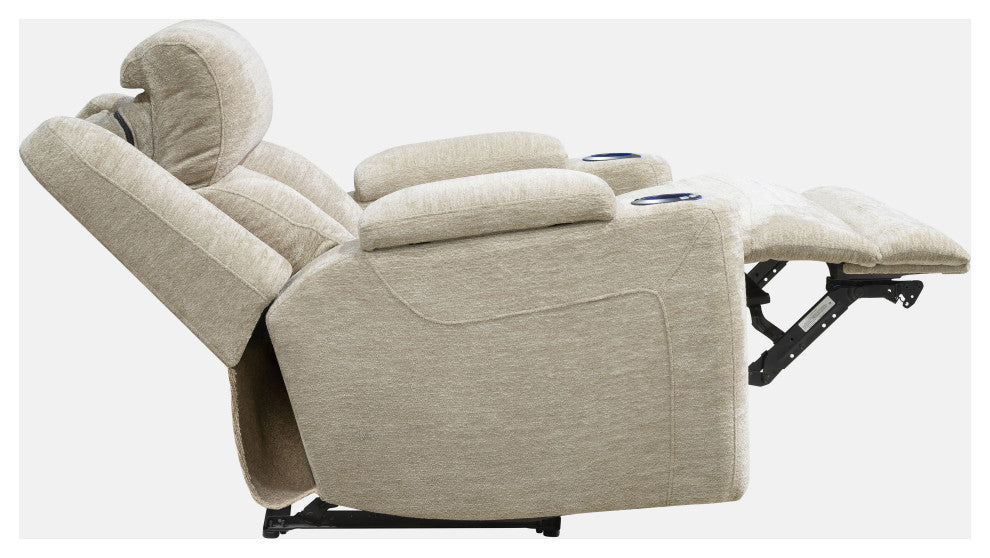 Dalton Power Reclining Sofa Loveseat and Recliner, Lucky Fawn