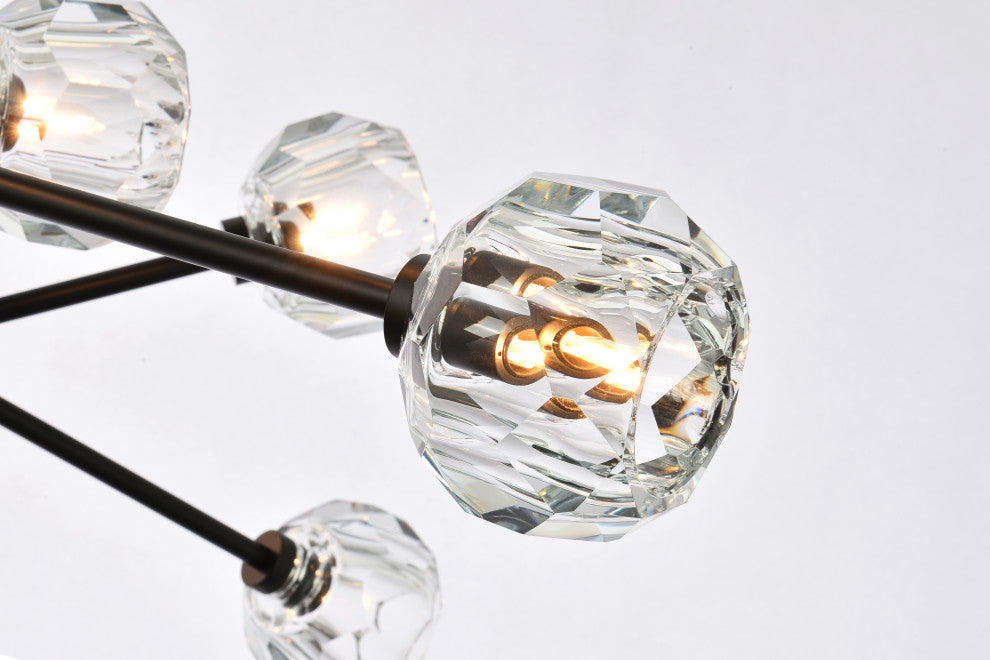 18 Light Pendant, Black