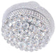 Empire 8 Light Down Chandelier With Chrome Finish