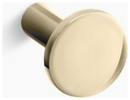 Kohler K-14484 Purist 1-1/16 Inch Mushroom Cabinet Knob - Vibrant French Gold