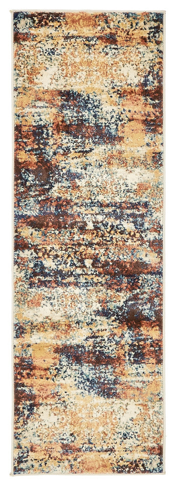 Unique Loom Brick Red Seine Mystic 2' 0 x 6' 0 Runner Rug