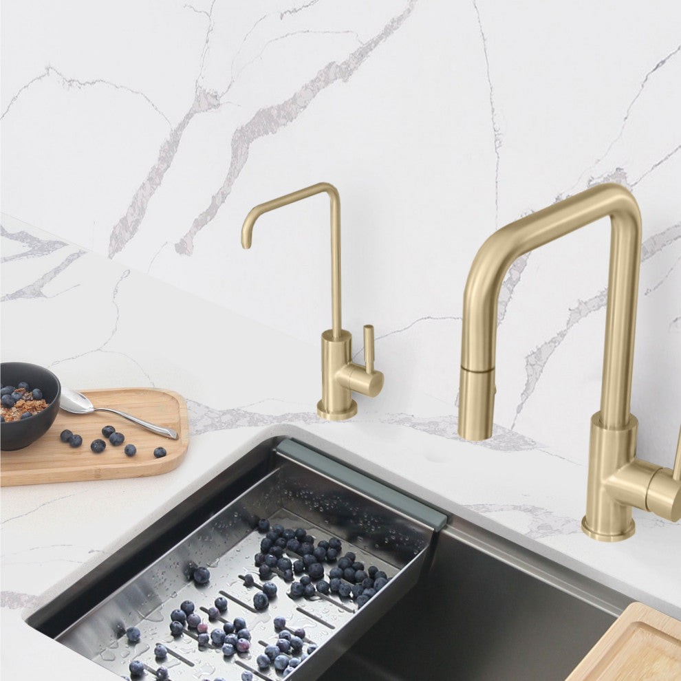 STYLISH Single Handle Stainless Steel Drinking Water Kitchen Faucet