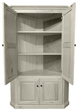 Oak Corner Kitchen Pantry, Soft White Oak