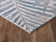 Abani Nova NOV110A Blue and Grey Floral Palm Area Rug