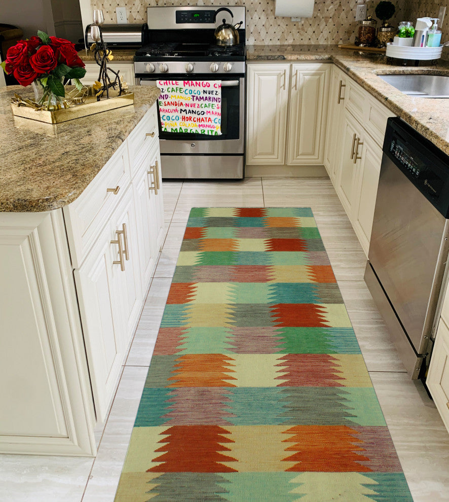 Winchester Kilim Veda Ivory Runner