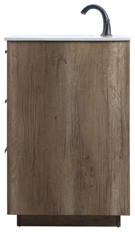 Bethany Single Bathroom Vanity, Natural Oak, 54"