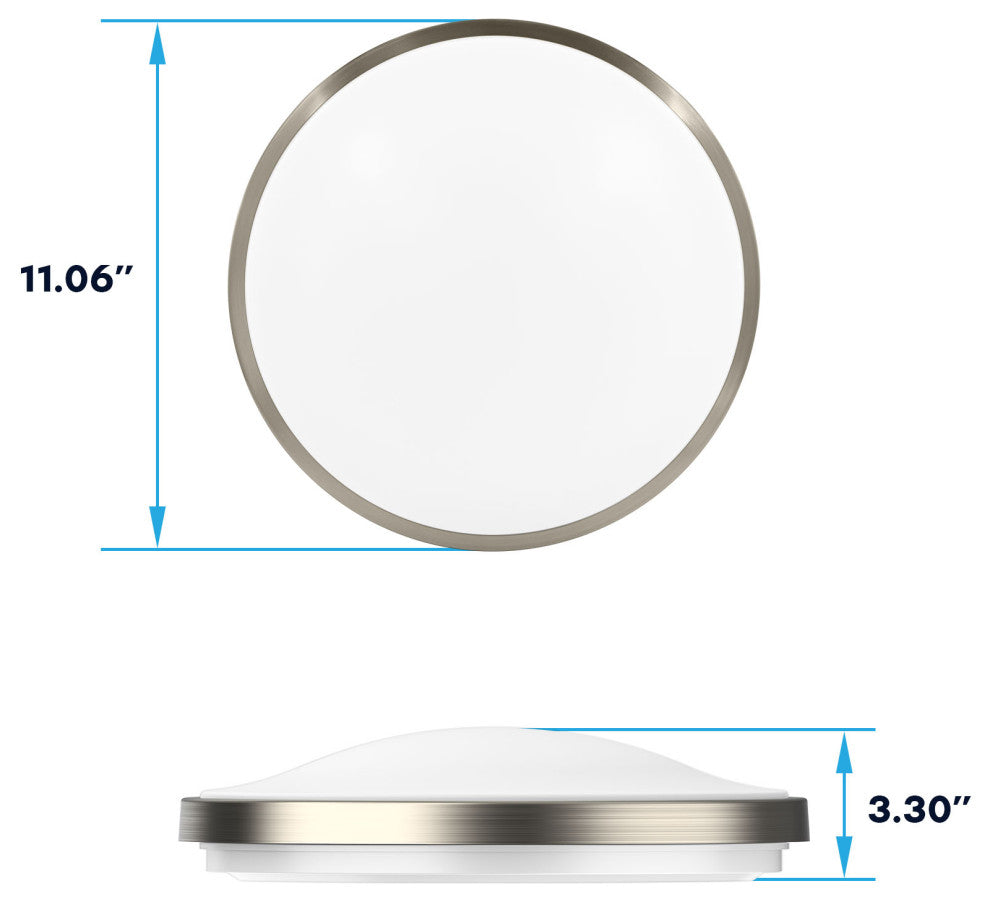 Luxrite Motion Sensor LED Flush Mount Light 11 Inch 5CCT 16W 1200LM