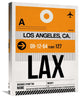 "LAX Los Angeles Luggage Tag 2" Fine Art Print