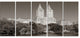 Beautiful Central Park Autumn, Canvas Print, 60"x28", 5 Panels