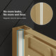 Stanford Sliding Fluted Alcove Shower Door, Satin Nickel, Fluted Glass, 60"