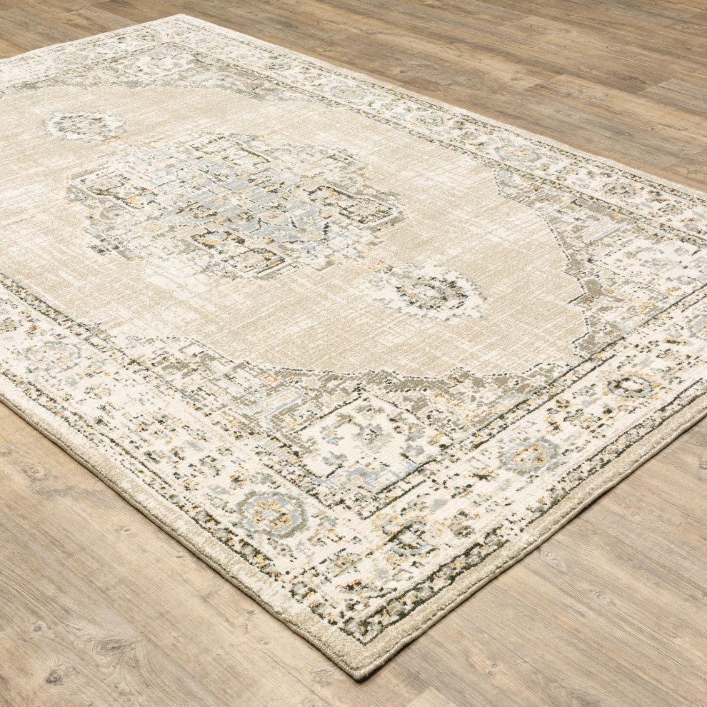 Oriental Weavers Andorra Beige/ Ivory Oriental Indoor Area Rug 5'3"X7'3"