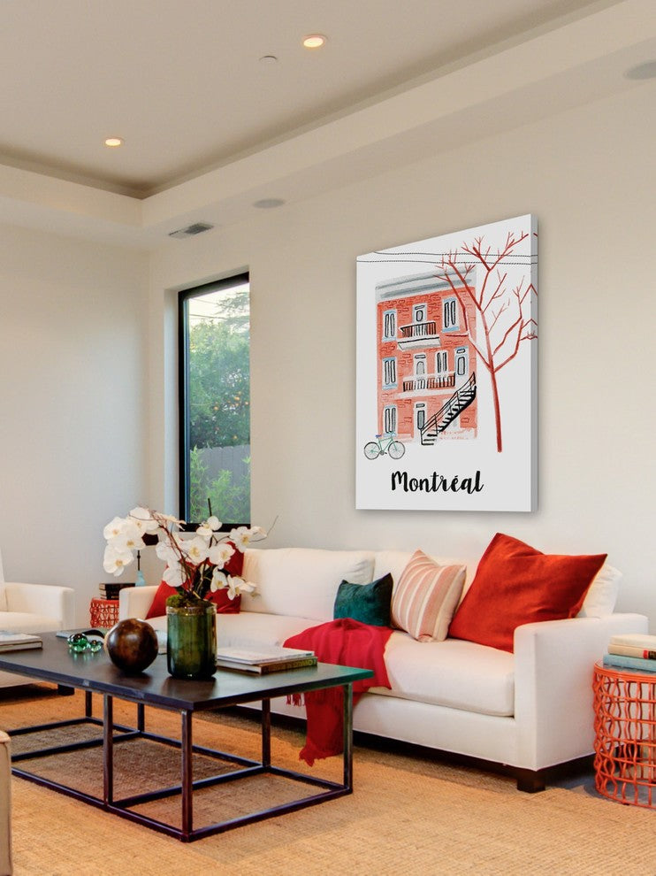 "Montreal Apartment" Painting Print on Wrapped Canvas