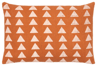 Surya Malian Pillow Shell With Polyester Insert 14"H X 22"W - Brick Red