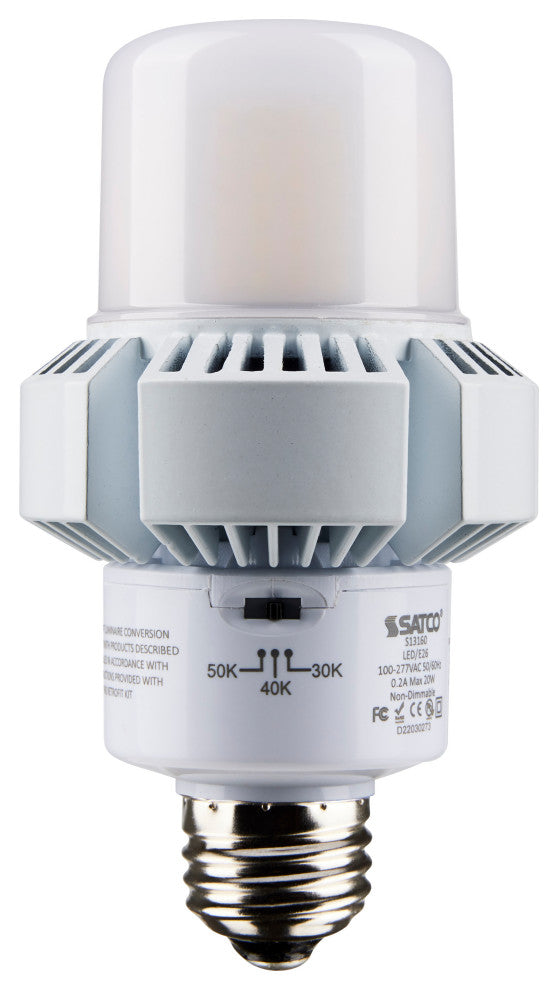 20W, A-Plus 23, LED, CCT Selectable 3K/4K/5K, Medium Base, Type B, Ballast