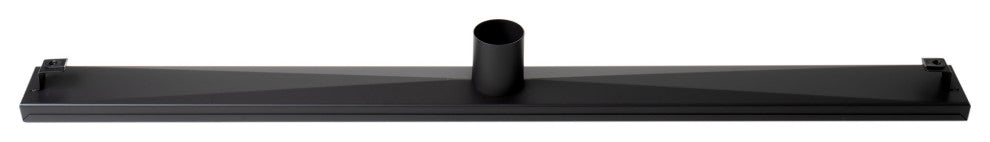 ALFI brand ABLD36B-BM 36" Black Matte Stainless Steel Linear Shower Drain