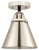 INNOVATIONS 288-1C-BPN-M13-PN 1-Light Semi-Flush Mount Black Polished Nickel