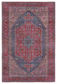 Vibe by Jaipur Living Fairbanks Medallion Red/ Blue Area Rug 7'10"X10'