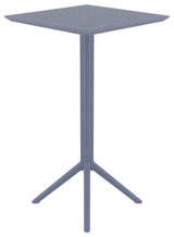 Sky Square Folding Bar Table 24 inch Dark Gray