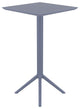 Sky Square Folding Bar Table 24 inch Dark Gray
