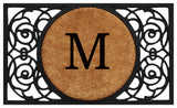 Armada Circle Monogram Doormat, 22"x36", M
