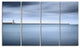 "Breakwater and Soft Water Under Clouds" Landscape Wall Art, 4 Panels, 48"x28"