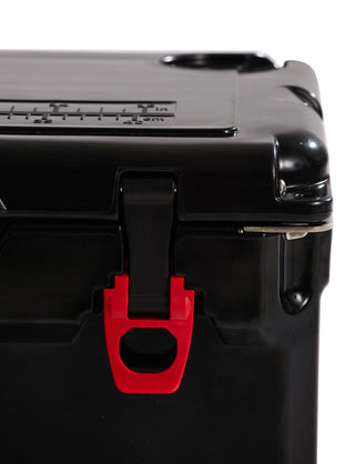 EchoSmile 30 qt. Rotomolded Cooler, Black and Red