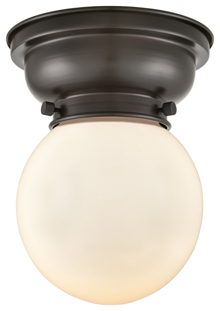Innovations 623-1F-OB-G201-6 1-Light Flush Mount, Oil Rubbed Bronze