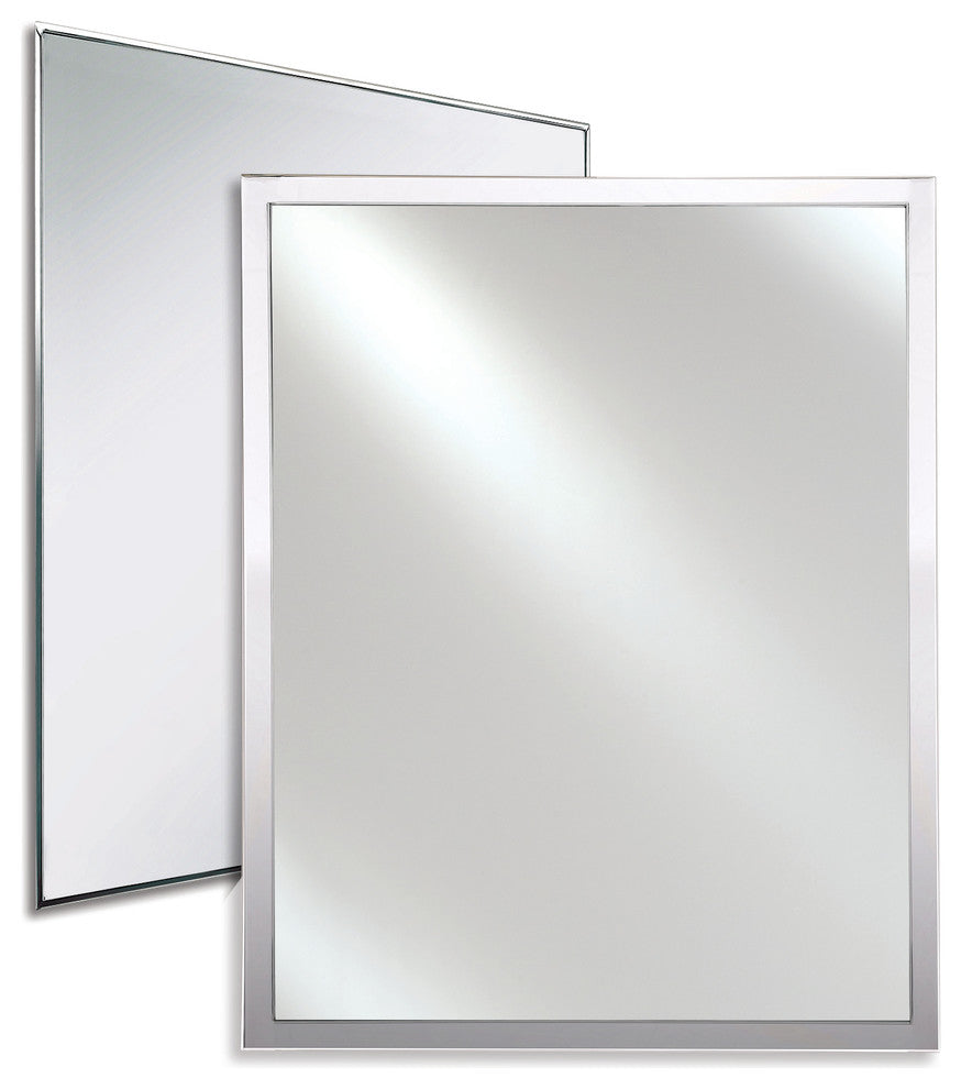 Urban Steel 1" Decorative Mirrors, Brushed, 24"x36"