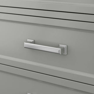 Affinity Bathroom Vanity With Carrara Marble Countertop, Grey, 37 in