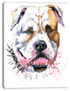 Cute Dog with Open Mouth, Animal Canvas Wall Art, 28"x60"