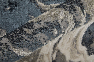 Orin Modern Abstract, Ivory/Black/Taupe, 8'x10' Area Rug